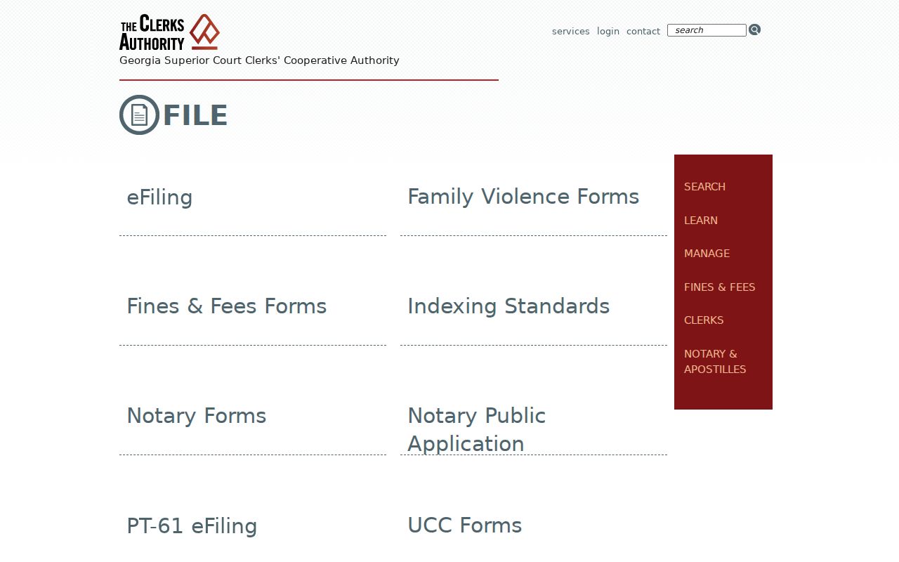 Twiggs County civil docket filing services from GSCCCA